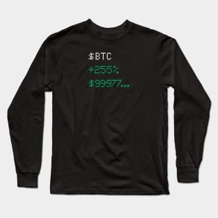 BTC price Long Sleeve T-Shirt